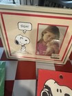 Vintage Lot Of 3 Peanuts Stationary Desk Items  Note Pads  Photo Frame  B25