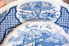 Spode Porcelain Cake Plate Platter Blue Room Prince Albert 1857 Blue And White