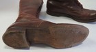 Brown Leather Medieval Renaissance Boots Knee High Lace Up Pirate Viking Larp Bo