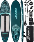 Inflatable Paddle Board stand Up Paddle Board Set  Extra Wide Sup Jf Dark Green