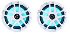  4  Memphis Audio Mxa80l 120w 8  2-way Marine Boat Speakers W  Rgb Led Grills