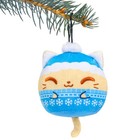 Teeturtle 3  Plushie Sweater Cat Holiday Ornament - Cute 3   