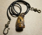 Vintage_khiaoser Tiger  Amulet_thai Protection Talisman_carved Boar Tusk_261356c