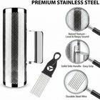 Metal Guiro Instrument  8  3  Stainless Steel Dominicana Guira Shaker 3 X 8