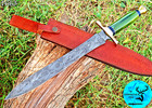Sword Custom Handmade Forged Damascus Steel Double Edge Blade Sword 1663
