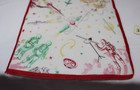 Rare Vintage 1950 s Boys Children s Outer Space Handkerchief Hanky-space Patrol 