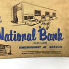 Vintage Bank Deposit Bag American National Bank St  Louis Finance Memorabilia