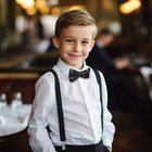 Adjustable Kids Bow Tie     Pre-tied Classic Solid Color For Wedding   Photos