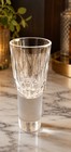 Vintage Federal Glass Clear Shot Glass F Shield Logo Whiskey Shooter Barware 