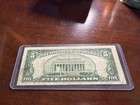 1953 A  5 Five Dollar Usn United States Note Red Seal Vg Circ  662