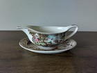 Johnson Brothers Historic America Brown Gravy Boat   Underplate Relish Tray