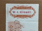 1882 Nevada Bank Of San Francisco Check W S Hobart Virginia City Rn Revenue Nv