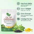 Vivonu Oregano   Black Seed Oil Capsules 6000mg 300 Softgels free Shipping