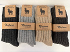 4 Pairs Alpaca Wool Socks Thermal Tick Knitted Winter Socks For Women   Men