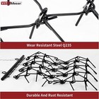 4ft X 4ft Heavy Duty Drag Harrow 3 8in Tines Chain For Atv Utv Leveling Grading