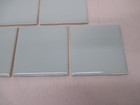 Set 10 Vtg Nos Ceramic Tile Light Sky Blue Mcm 4 3 8  Square Tiles Kitchen Bath