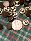 218 Antiqued Brass Metal Shank Buttons 1 2 