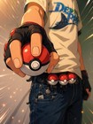 Single Poke Ball With Belt Clip Fidget Accessory   Cosplay Trainer Waist Prop