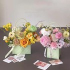 Portable Kraft Paper Flower Gift Box - Wedding Party Valentine s Day