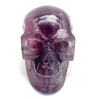 5 1   Natural Fluorite Hand Carved Crystal Skull realistic crystal Healing