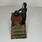 Vintage Style Cast Iron Magician Mechanical Coin Bank Trick Bank Works