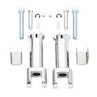 Chrome Rear Passenger Footpegs Pegs Mount Fit For Harley Softail 2018-2025 2024