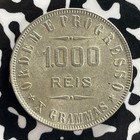 1912 Brazil 1000 Reis Lot c0978 Silver  High Grade  Beautiful  Km 507