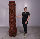 Large Grand Island Tiki Totem Life Size Resin Statue Hawaiian Beach Prop Display