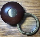 Beautiful Vintage Brass   Walnut Folding Magnifying Glass 