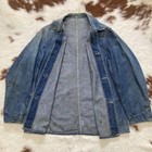 Vintage 1930 s 40 s Large Laurel Button Coverall Size L Indigo Length 73cm