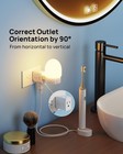 Trond Multi Plug Wall Outlet Extender - 2 Pack 3 Prong  2 Pack  White 