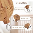 Baby Mobile Rotary Music Box Imitation Wood With Rotating Hook Crib Mobile Motor