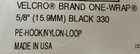  Velcro   One Wrap   Self Gripping Hook   Loop Fastener Tape 5 8  W X 5  L Black