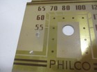 Vtg Philco Radio Tube Radio Face Plate