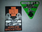 Rammstein Tour Backstage Official Working Guest Memorabilia X2 Lot Passes Show