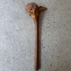 Vintage Hand Carved Burl Wood War Club Primitive Folk Art Tribal Cudgel Brown