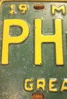 Pair Of Vintage Michigan License Plates  1968 Set Great Lake State Ph 9491 