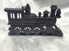 Vintage 11  X 6  Black Cast Iron Train Engine Door Stop