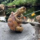 Resin Creative Cute Turtle Figurine Statue Decor Sea Tortoise Vintage Home Gift