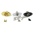 Oval Shape Electric Guitar Output Jack Plate Socket Lp st tl Chrome gold black