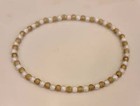 Sterling Silver   14k Yellow Gold Filled 3mm Stardust Beaded Elastic Bracelet 