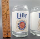Lot Of 3 Miller Lite Beer Glasses  Can Style Glasses  New