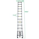 Aluminum Extendable Ladder Collapsible Folding Telescoping Multi-use 330 Lbs
