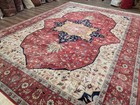 Sino Per sian Heriz Serapi Rug 9x12 Very Fine 500 Kpsi Wool Hand Knotted