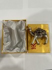 Qifu Large Camel Enameled Jeweled Stash trinket Box  Appx 4   x2   x4