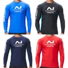 Men s Tight Surf Clothes Rash Guard Surfing Diving Swimwear Long Sleeve T-shirts