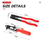 Belomi Joint Cv Boot Clamp Pliers  Ear Banding Tool Kit  Red And Black 