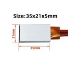 5pcs Ptc Ceramic Heater Plate 12v-220v Constant Temp Heating Element Aluminum