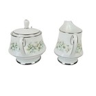 Noritake Savannah Lidded Sugar And Creamer  2131 Mint Condition Vintage Japan