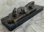 Hand Made Bronze Statue Of A Man That Appears To Be Coming Out Of A Wall Decor